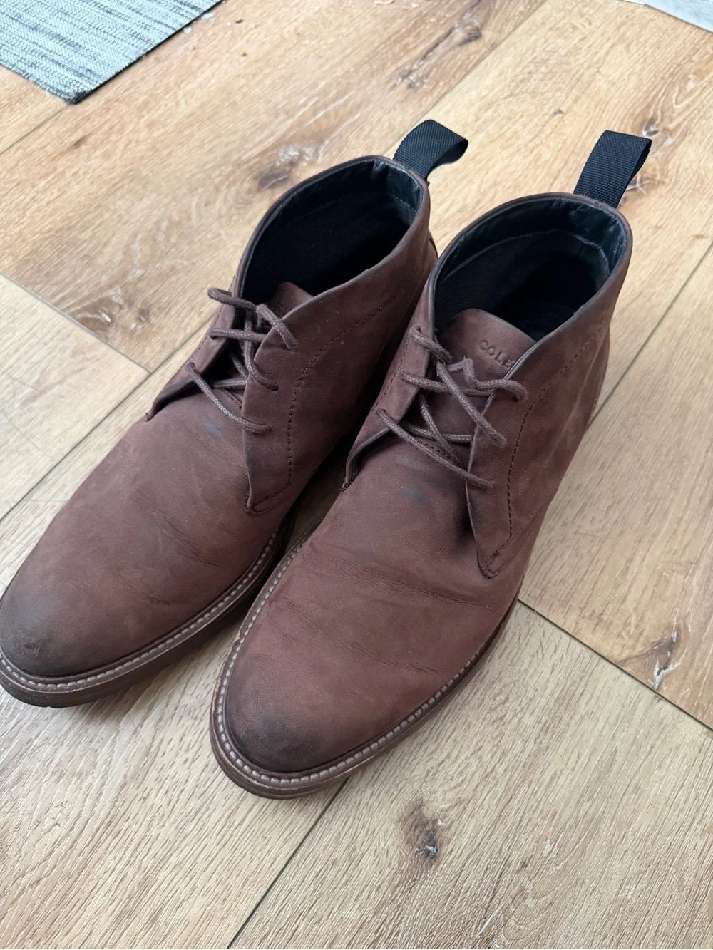 Cole Haan Waterproof Men's Brown Leather Chukka Boots